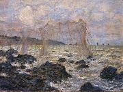 Claude Monet Fishing Nets at Pouruille oil painting artist